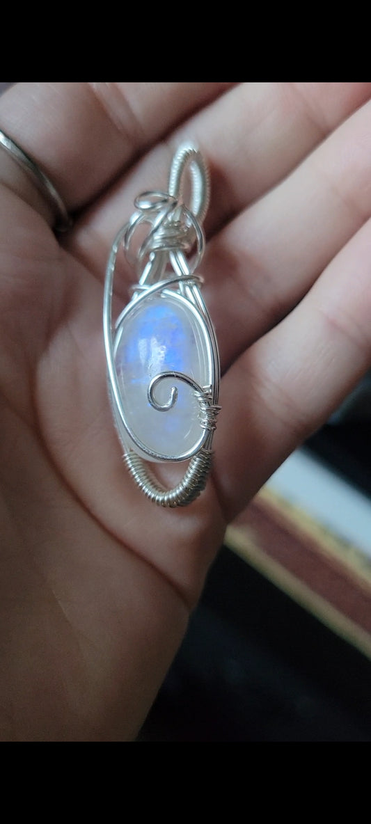 Moonstone Silver plated Pendant