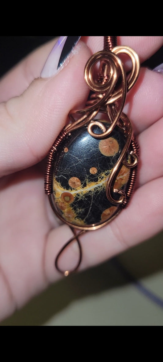 Peanut Obsidian Pendant