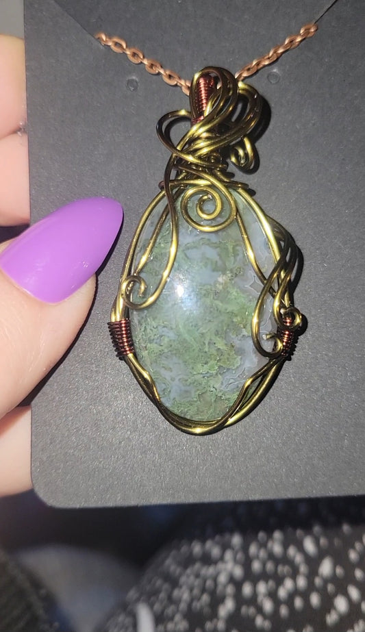 Moss Agate Pendant