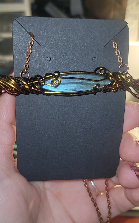 Copper Labradorite Pendant